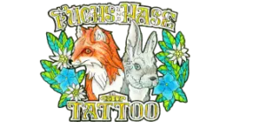 Fuchs und Hase Tattoo Logo